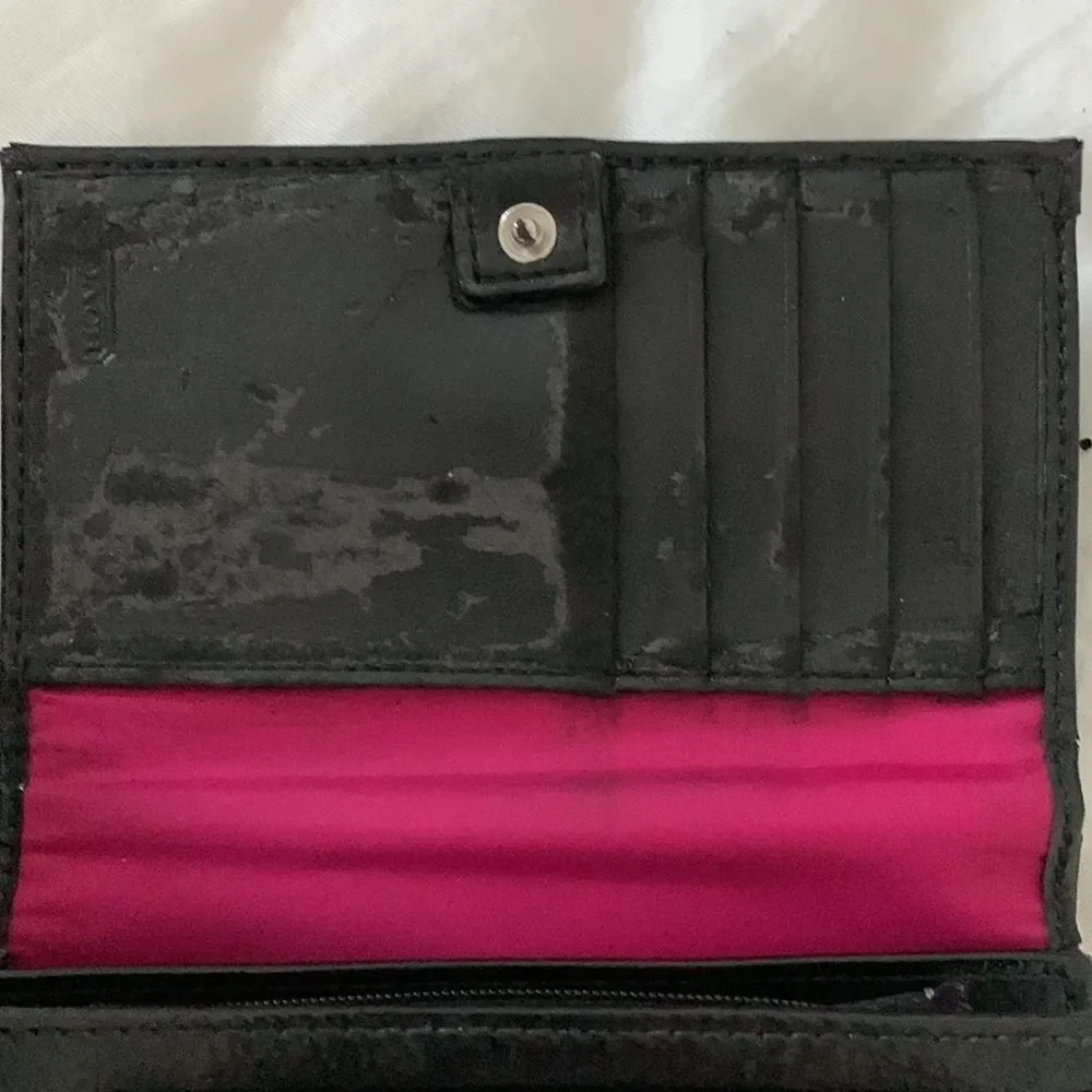 Coach Purse & Matching Wallet: Pink, Black, Grey Plaids with Hints of Glitter - Picture 14 of 16
